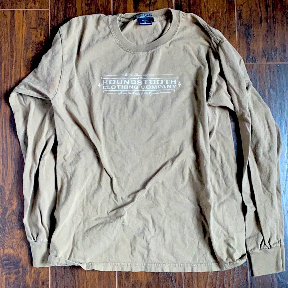 Houndstooth Size M men long sleeve tshirt